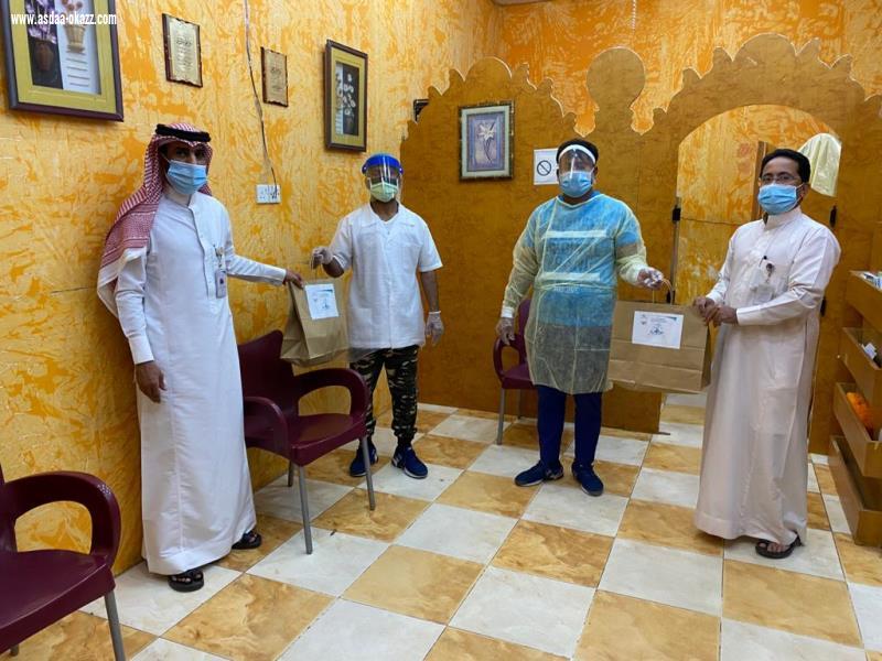 فريق التمكين المجتمعي بصحي صوير ينفذ مبادرة حلاقة بدون عدوى 