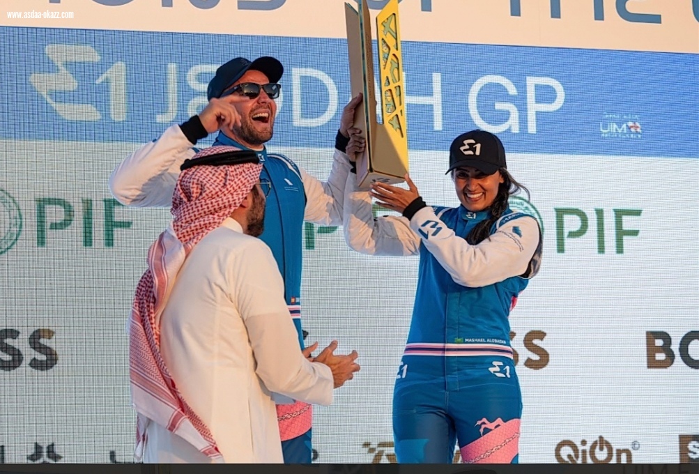 فريق أوكي يتوّج بلقب الجولة الأولى لبطولة العالم للقوارب الكهربائية E1 في جدة
