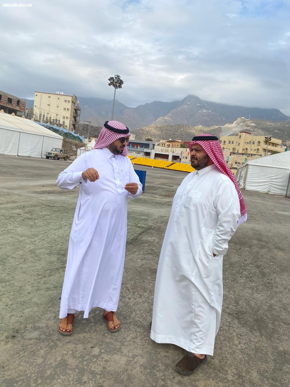 محافظ الداير يقف على آخر الاستعدادات لمهرجان البن السابع