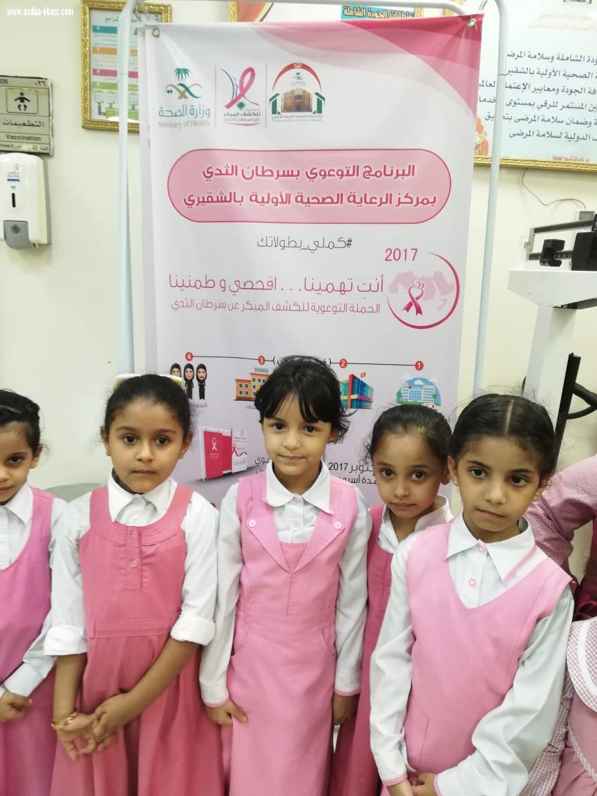 الابتدائية الأولى بالشقيري للبنات تقوم بزيارة لمركز الرعاية الصحية الأولية لتثقيف وتعريف الطالبات بالأدوات الطبية وكيفية استخدامها والتعرف على كيفية قياس الحرارة والضغط . 