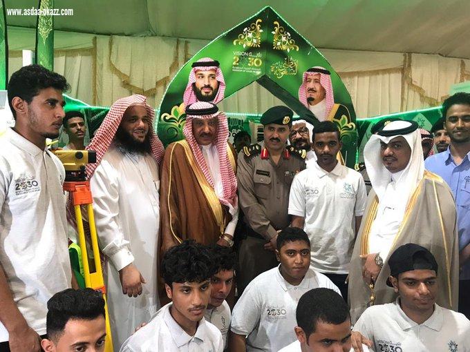 بالصور محافظ صامطة يفتتح فعاليات اليوم الوطني  الـ89