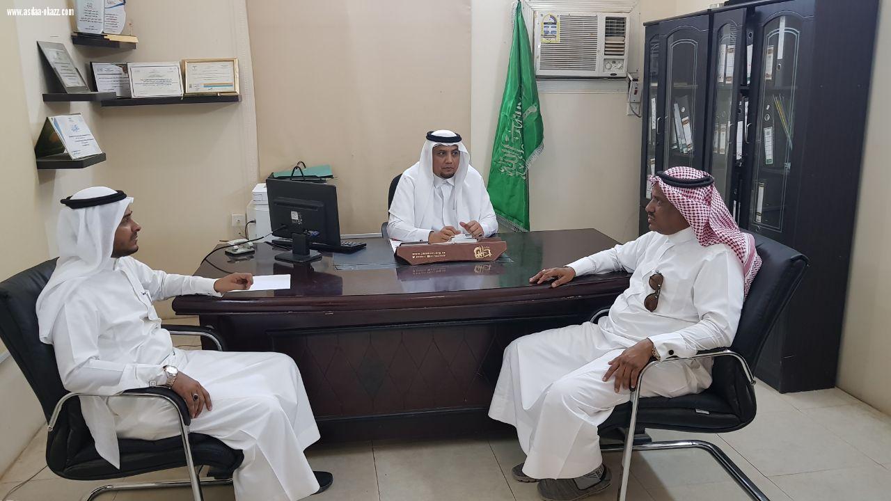 زيارة مدير التعليم الأهلي الاستاذ حسن خردلي والمشرف التربوي الأستاذ علي ابوطالب لمدرسة ثانوية أجياد التميز الأهلية 