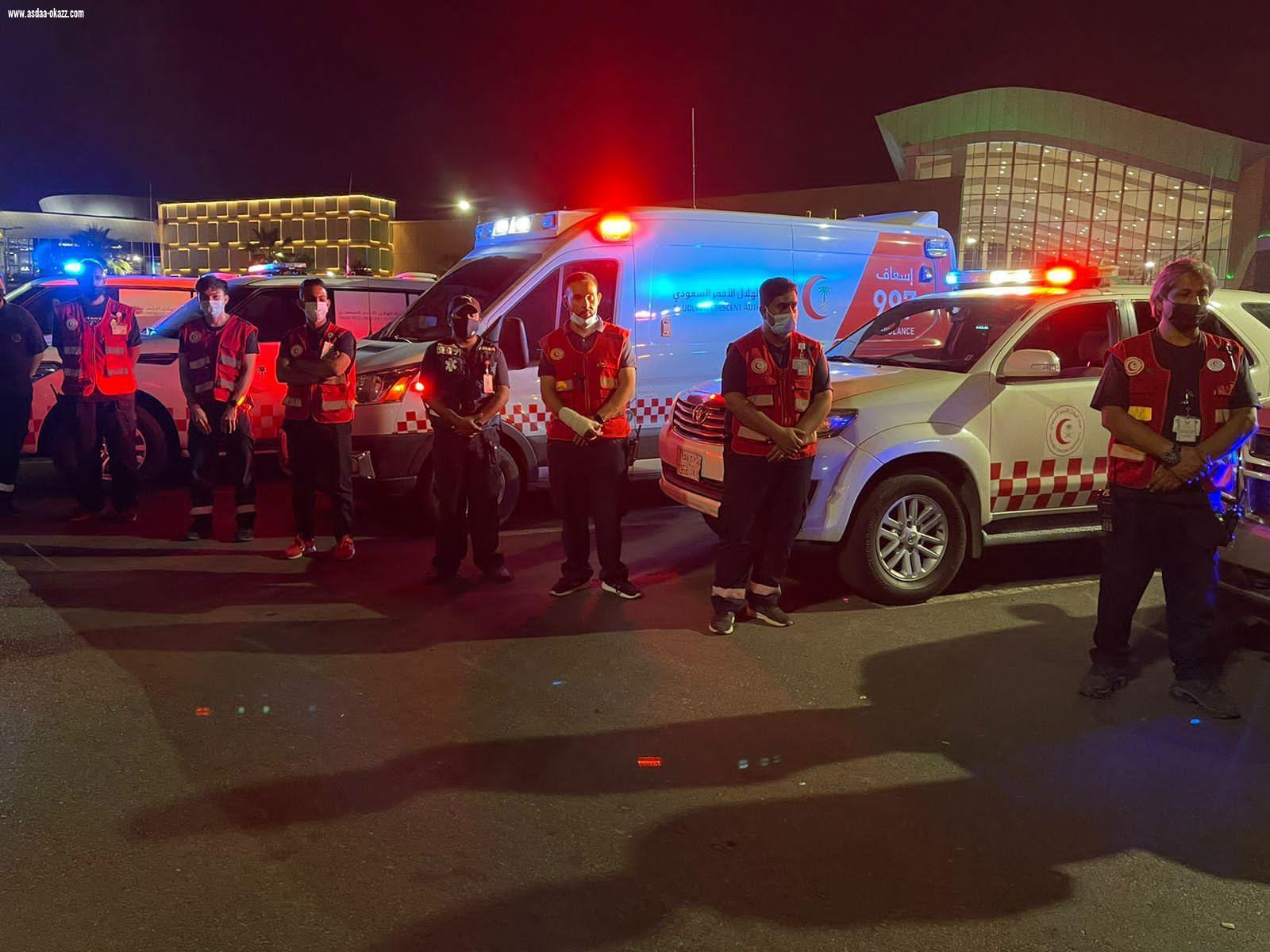 *فرق الهلال الأحمر بتبوك ومتطوعيه يتقدمو المشهد في إحتفاء المنطقة باليوم الوطني الواحد والتسعين*