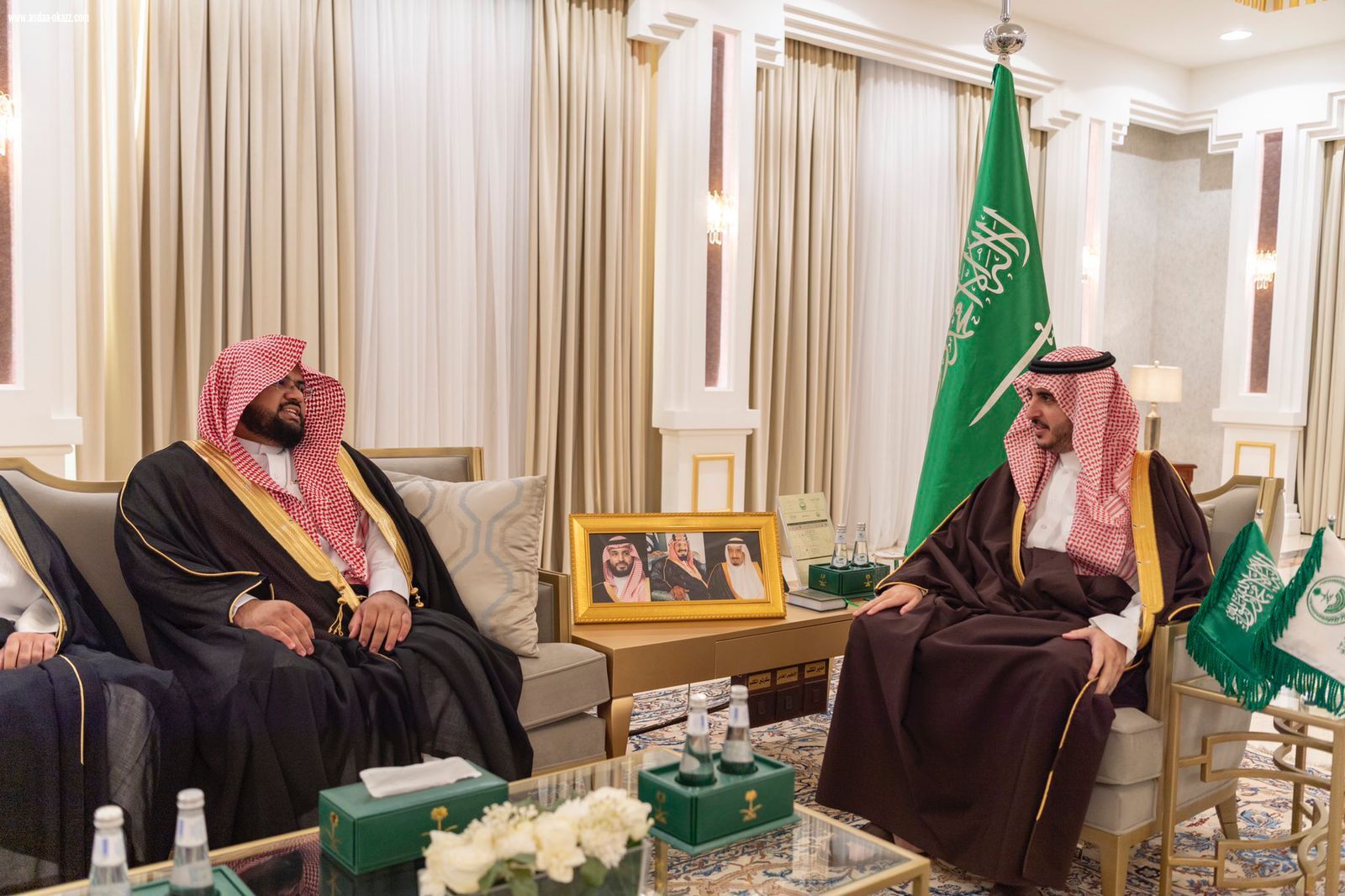 أمير الجوف يستقبل في مكتبه بالإمارة فضيلة رئيس محكمة التنفيذ بسكاكا المكلف حديثاً