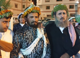 الرقصات الشعبية تزف نايف المصغري بقصر ابها جراند بعسير 