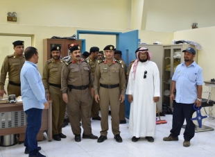 المالكي ورضوان في جولة تفقدية للمعهد الصناعي بسجن جازان