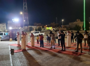 * هيئة الأمر بالمعروف بالمنطقة الشرقية تفعل المصلى المتنقل خلال مهرجان سباق الهجن بالنعيرية .