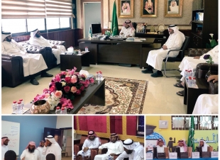 المشرف الوزاري  يلتقي مدير التعليم ويتابع الاستعداد و الانضباط المدرسي‬⁩ 