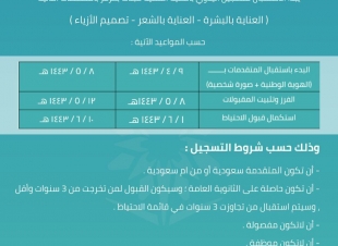 تقنية عرعر تفتح باب القبول في عدد من الاختصاصات
