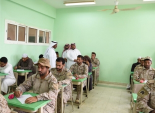 بكل فخر واعتزاز تعليم جازان يستقبل الجنود المرابطين لإداء الاختبارات