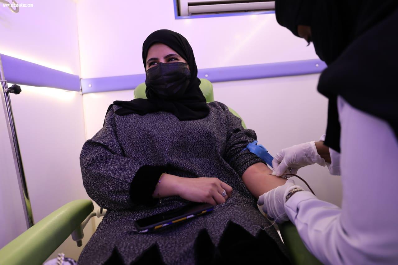 قبول 102 متبرع بالدم في مبادرة طويق وجامعة المجمعة