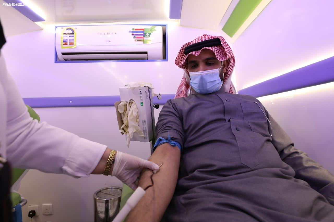 قبول 102 متبرع بالدم في مبادرة طويق وجامعة المجمعة