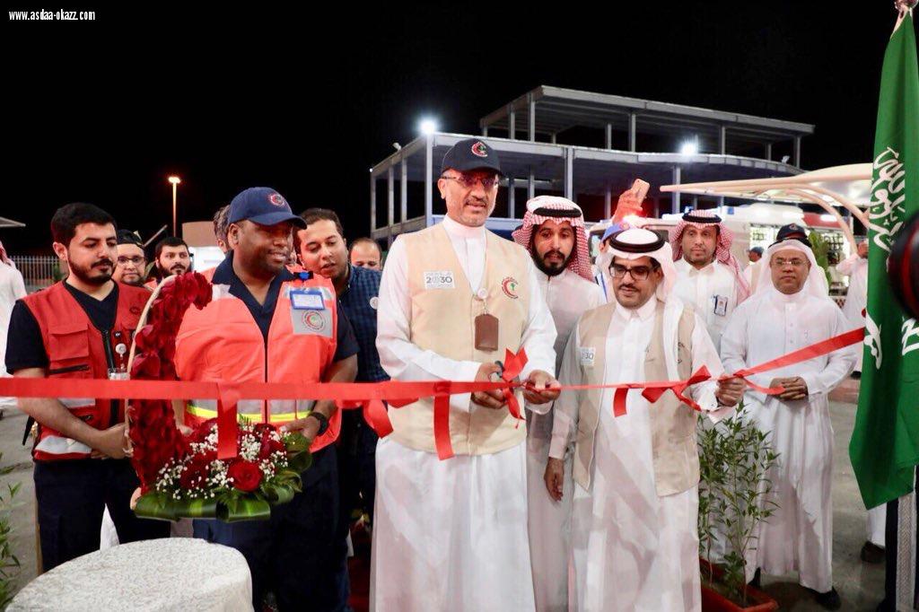 *رئيس هيئة الهلال الأحمر السعودي يفتتح المرحلة الأولى لمركز الإسناد في مشعر عرفات ومزدلفة*