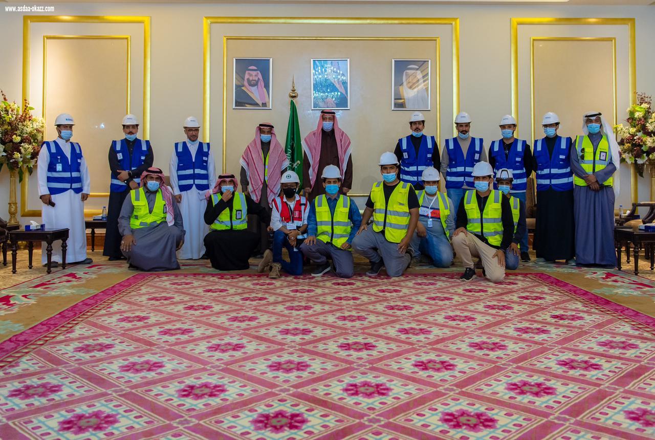 بعد انطلاق مشروع تطوير مطار الملك سعود ومضاعفة طاقته الى مليون مسافر في 2022 وبتكلفة 367 مليون ريال .. *سمو أمير منطقة الباحة يقف على اعمال مشروع تطوير مطار الملك سعود*