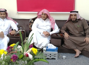 بالصور محكمة الريث تقيم حفل معايدة لمنسوبيها